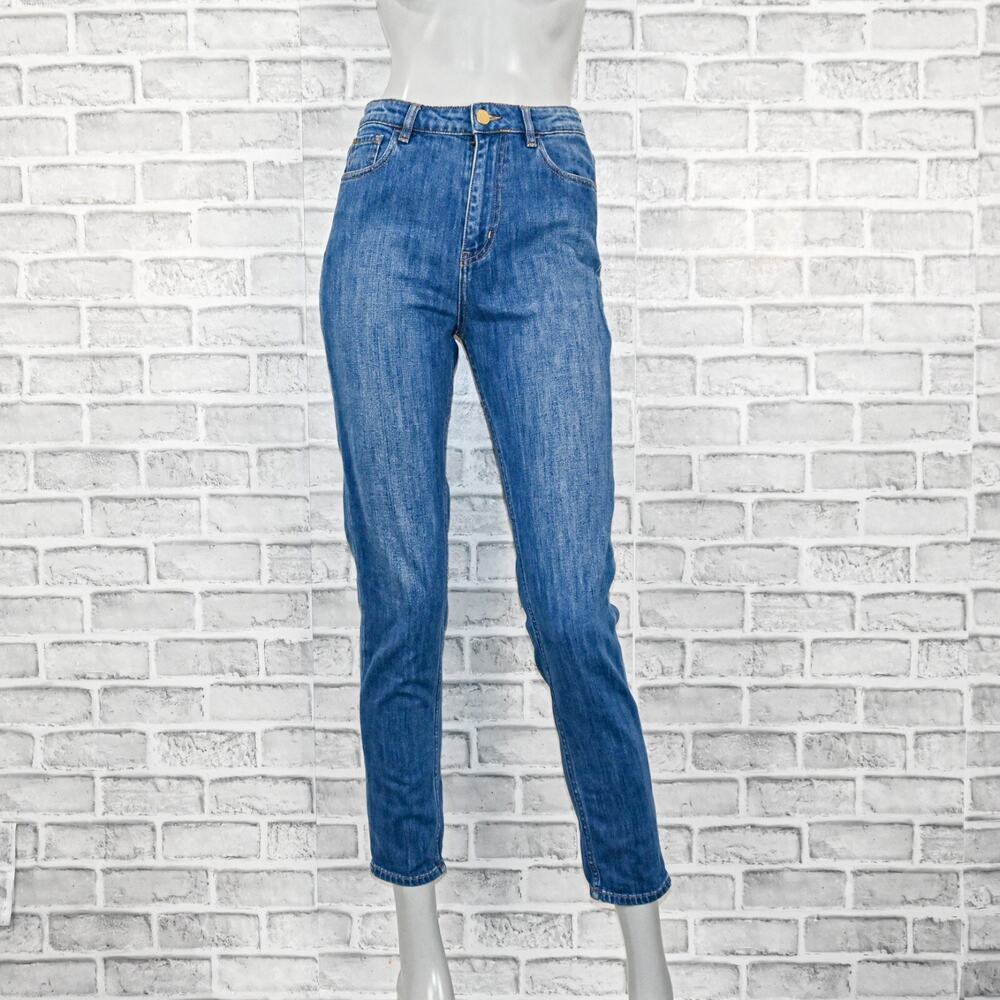 SEZANE Denim High Rise Skinny Jeans Medium wash blue size 25